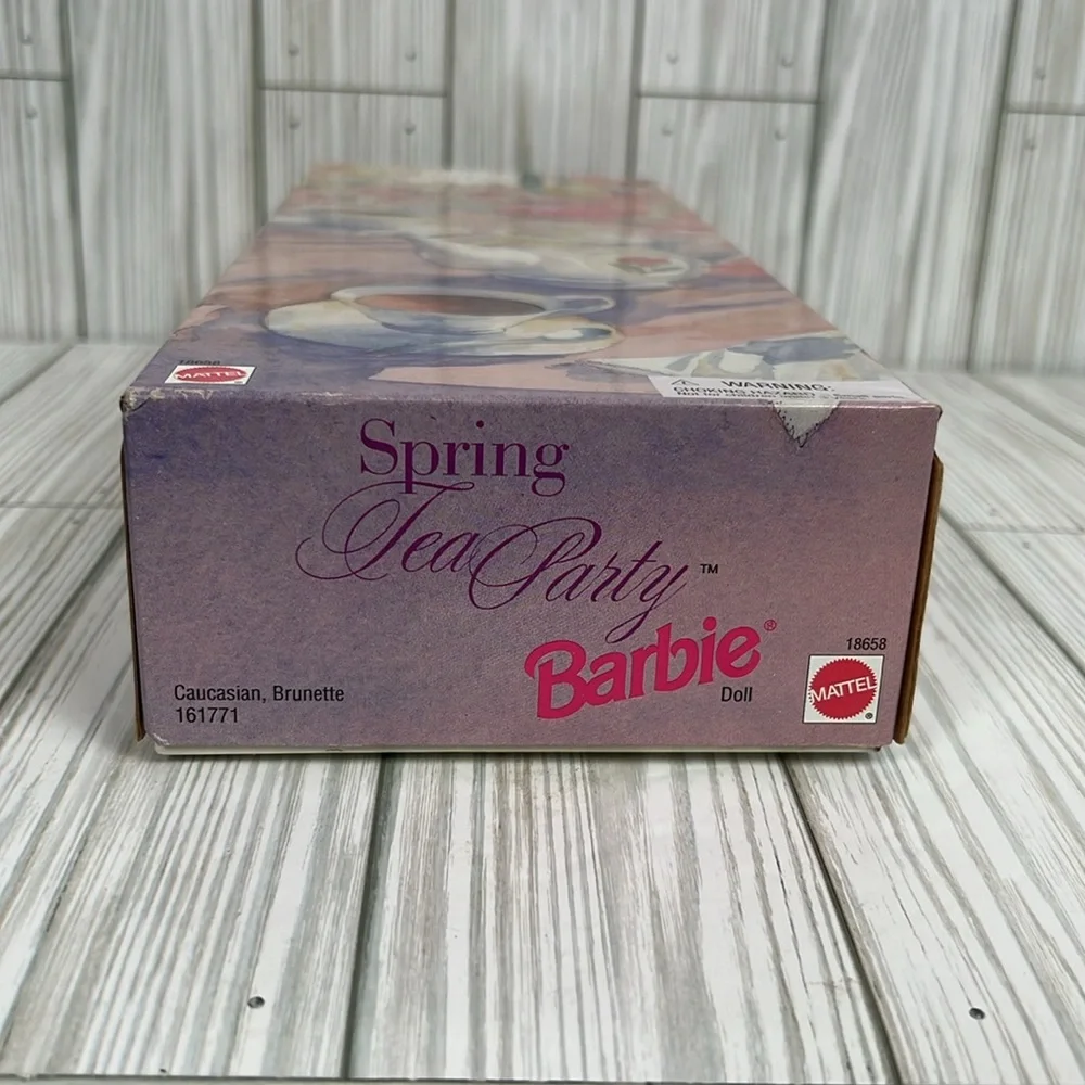 AVON SPRING TEA PARTY BARBIE BRUNETTE CAUCASIAN MATTEL‎ 1997 NEW NRFB #161771